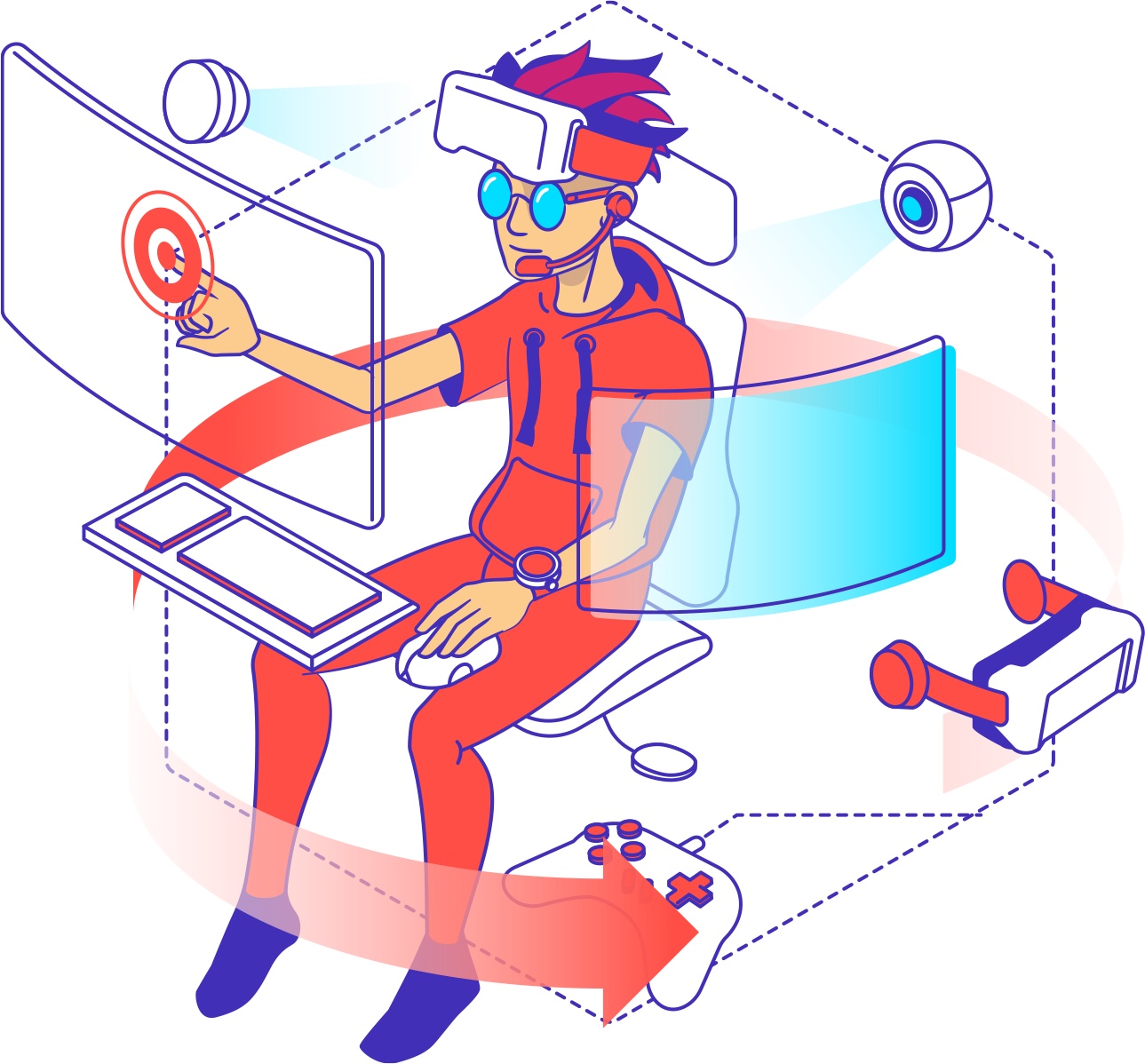 XR Interaction illustration